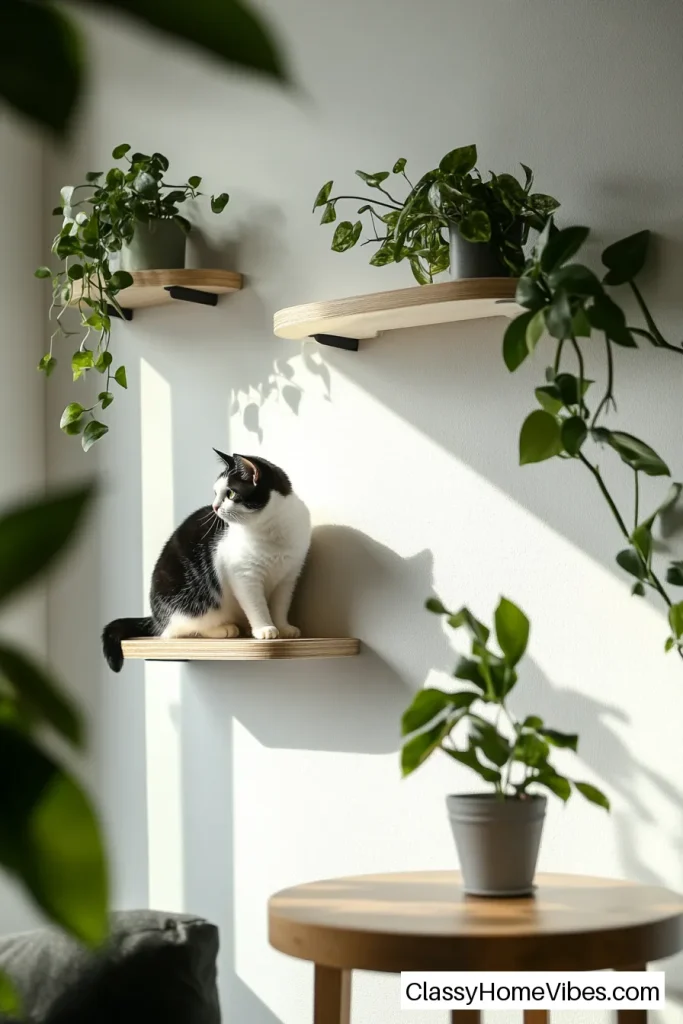 Minimalist Shelf and Plant Combo