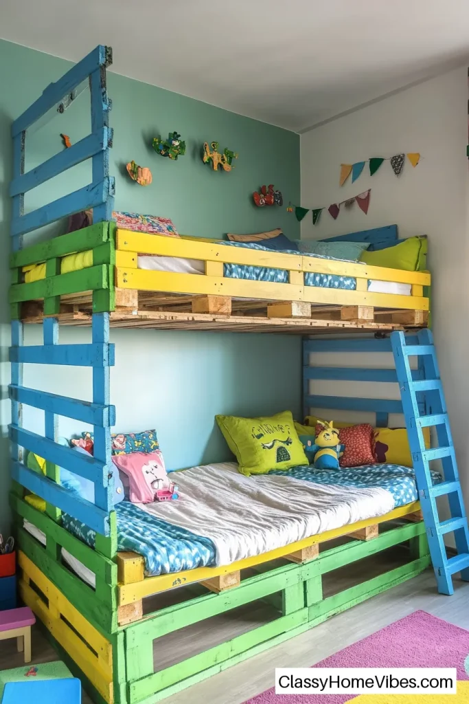 Pallet Bunk Beds for Kids