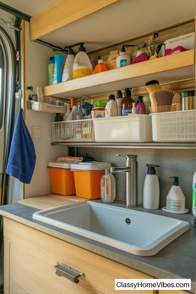 Store Items Behind and Under the Sink