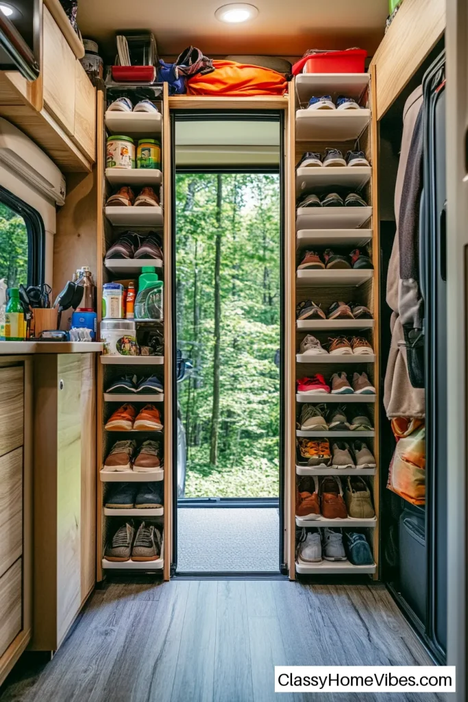 Use Stackable Shoe Racks